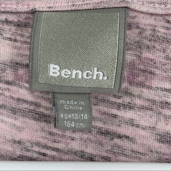 2/$25 Bench Girl's Pink and Grey Short Sleeve Layered T-Shirt, 13/14 - Picture 12 of 16